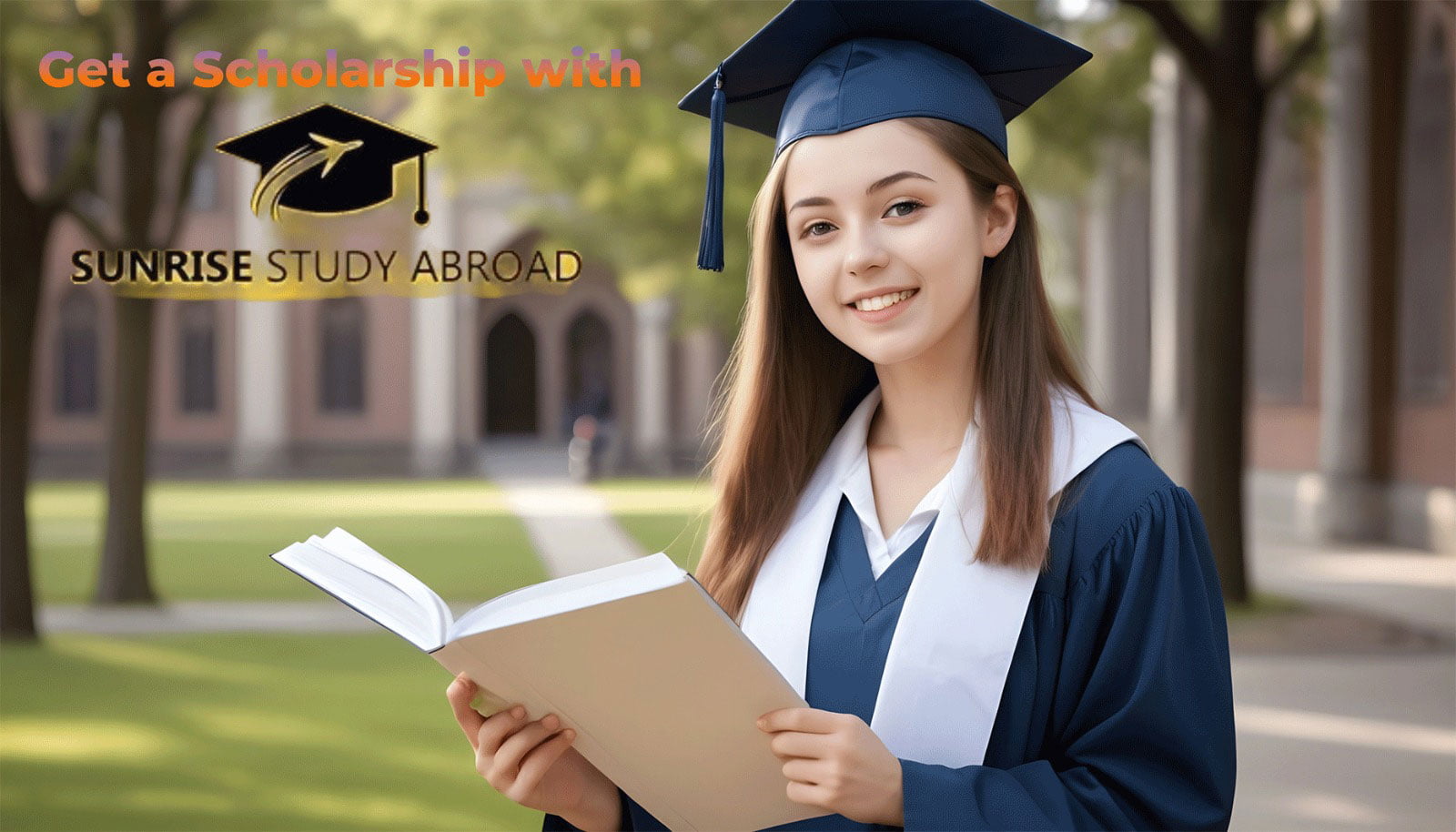 Scholarship Management Service Banner - Sunrise Study Abroad Consultancy